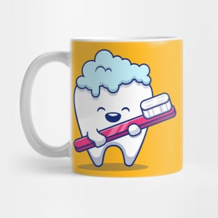 Cute Tooth Brushing Mug